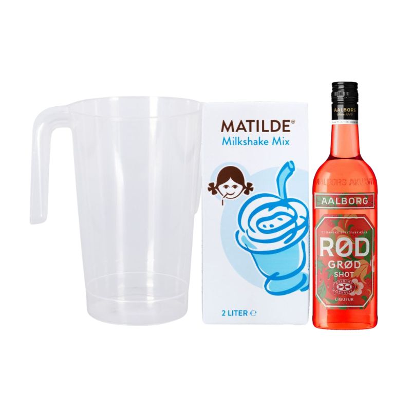 Drinkspakken Rødgrød Kanden til en cremet dessertdrink