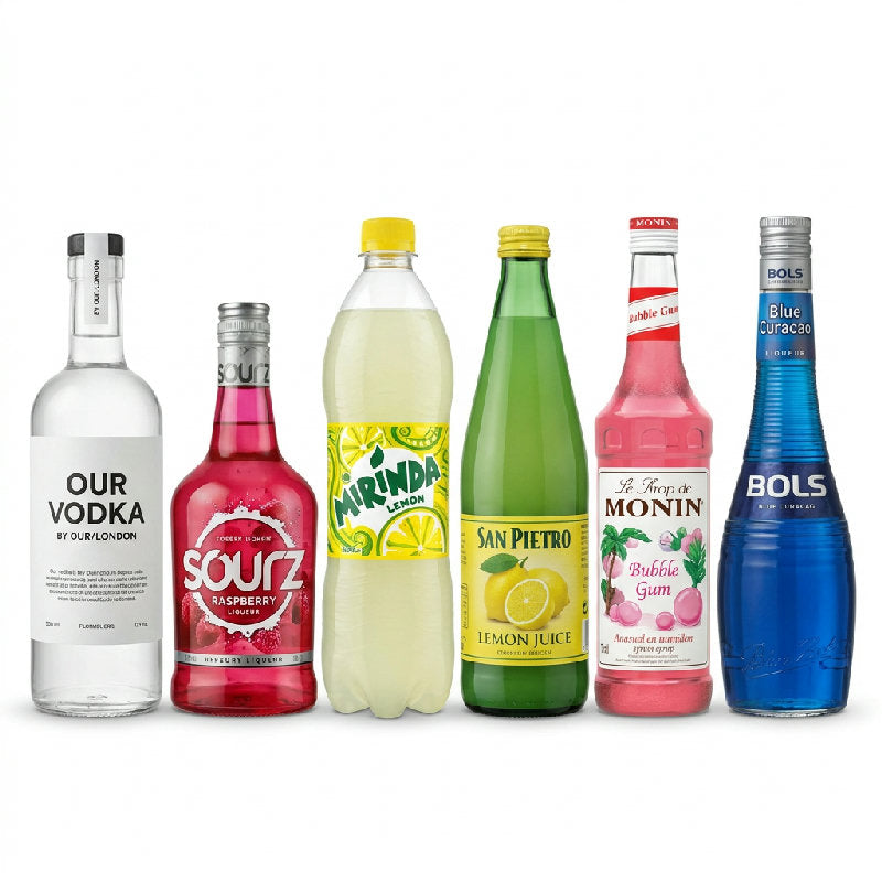 Fizzy Sour drinkspakke til farverige, friske cocktails