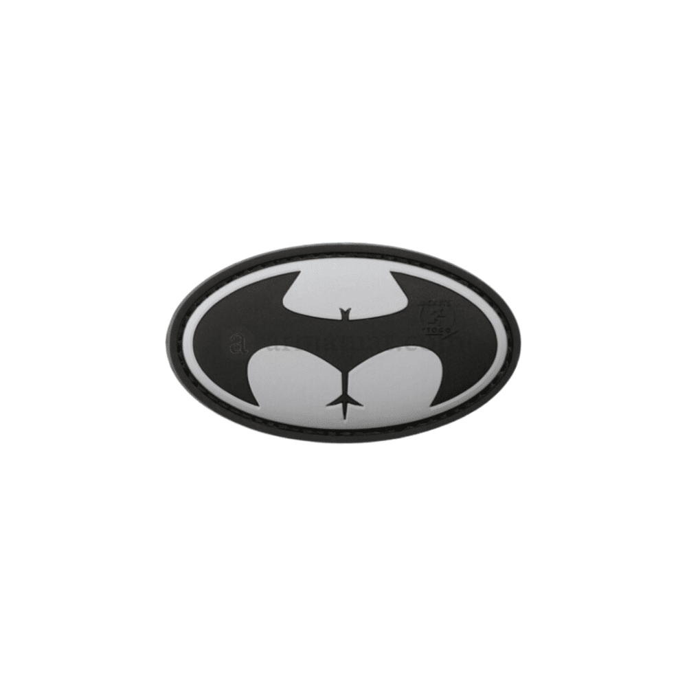 Buttman patch i grå udgave til skoletaske