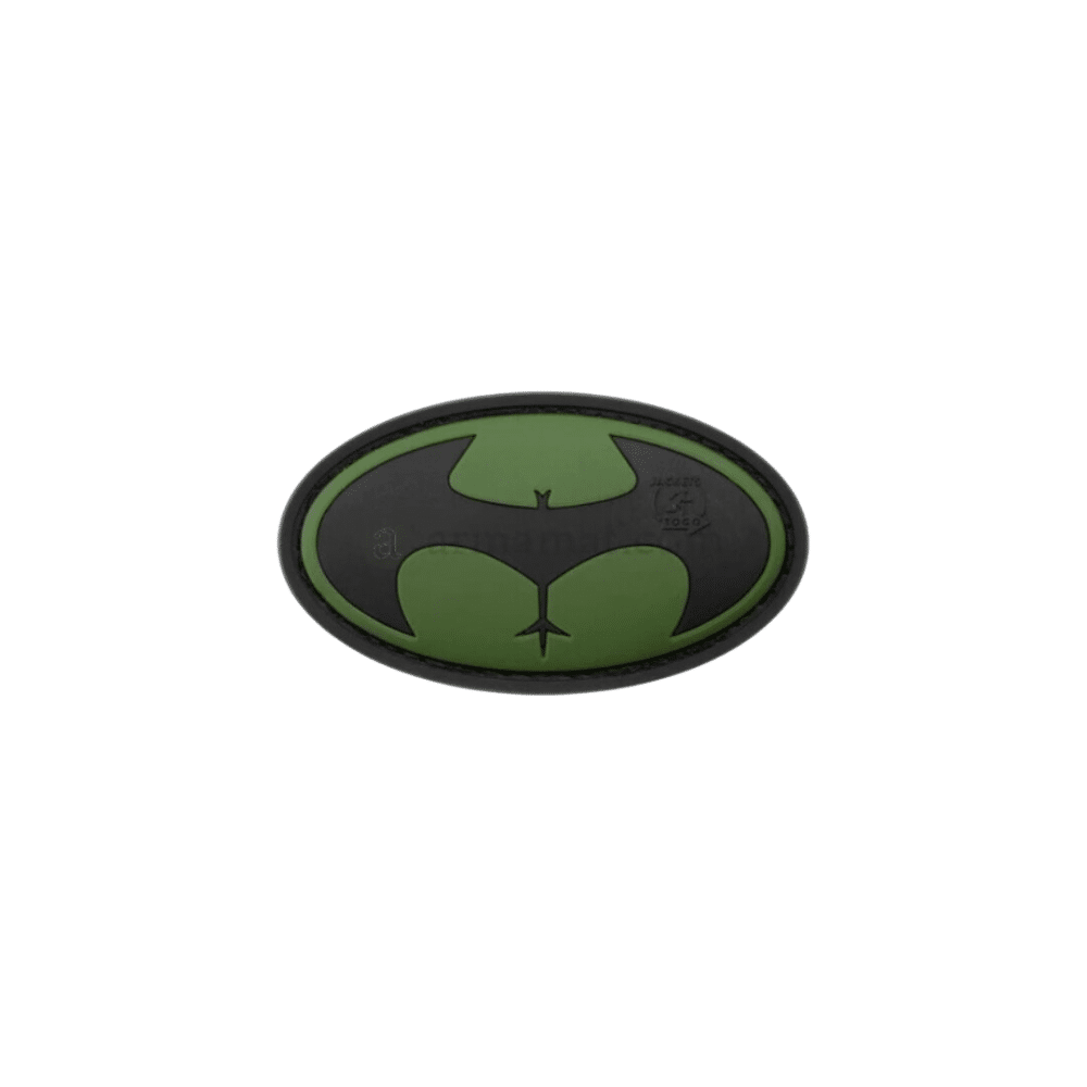 Buttman patch i grøn udgave til skoletaske