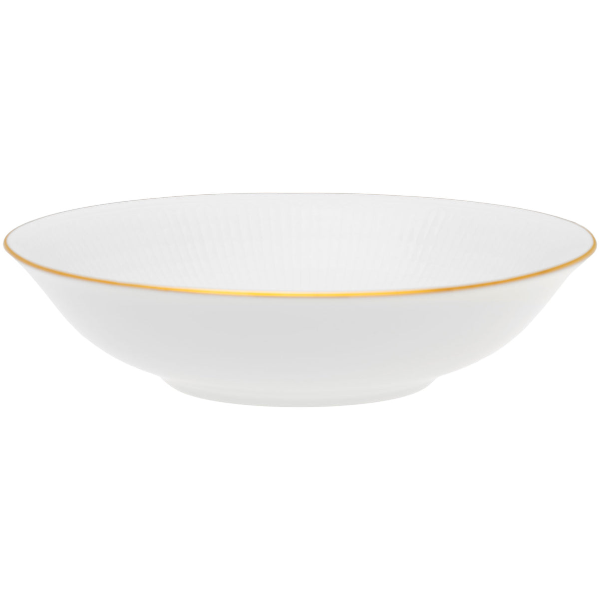Dyb hvid tallerken i feldspatporcelæn fra Rörstrand Swedish Grace Gala