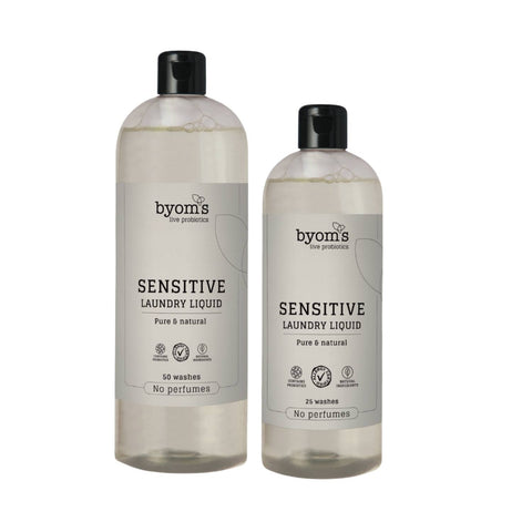 Byoms Sensitive Probiotic Laundry Liquid vaskemiddel i flaske