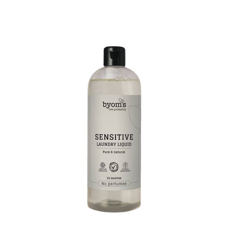 Flaske med Byoms Sensitive Probiotic Laundry Liquid