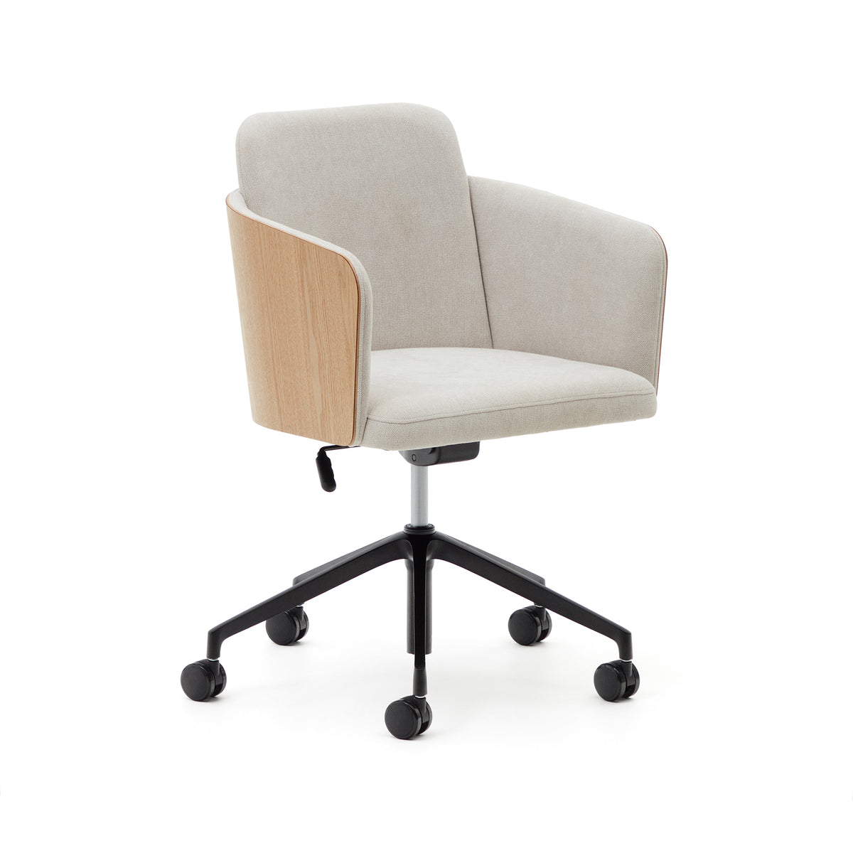 Se KAVE HOME Madai skrivebordsstol, m. armlæn - natur askefinér, beige chenille stof og sort aluminium ❤ Kæmpe udvalg i Kave Home - Køb online på udsalg og tilbud lige nu ❤ Meget billig fragt og hurtig levering: 1 - 2 hverdage - Varenummer: Boboonline-110144 og barcode / Ean: 8433840878096 på lager - Udsalg på Møbler,Stole,Kontorstole,
Stole,
Møbler,
Kontorstole med armlæn,
Kontor,
Kontorstole, Spar op til 51% - Over 785 kendte brands på udsalg