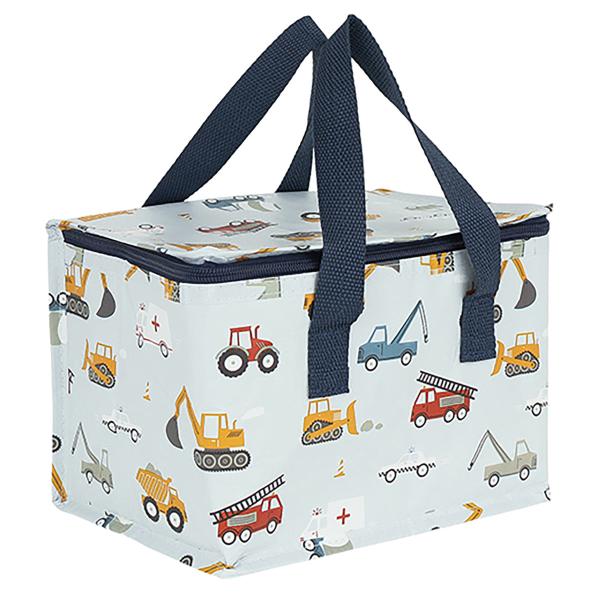 Cool Bag fra A Little Lovely Company med farverigt køretøjsprint