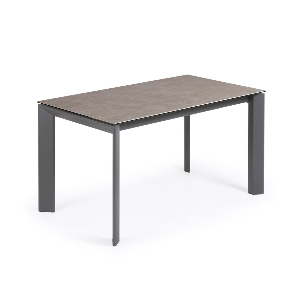 Se KAVE HOME Axis spisebord, m. butterflybordplade - Volcano Ash porcelæn/antracitgrå stål (140(200) ❤ Kæmpe udvalg i Kave Home - Køb online på udsalg og tilbud lige nu ❤ Meget billig fragt og hurtig levering: 1 - 2 hverdage - Varenummer: Boboonline-117465 og barcode / Ean: 8433840411736 på lager - Udsalg på Møbler,Borde,Spiseborde,
Møbler,
Borde,
Spiseborde med udtræk,
Spisestue,
Spiseborde, Spar op til 51% - Over 785 kendte brands på udsalg