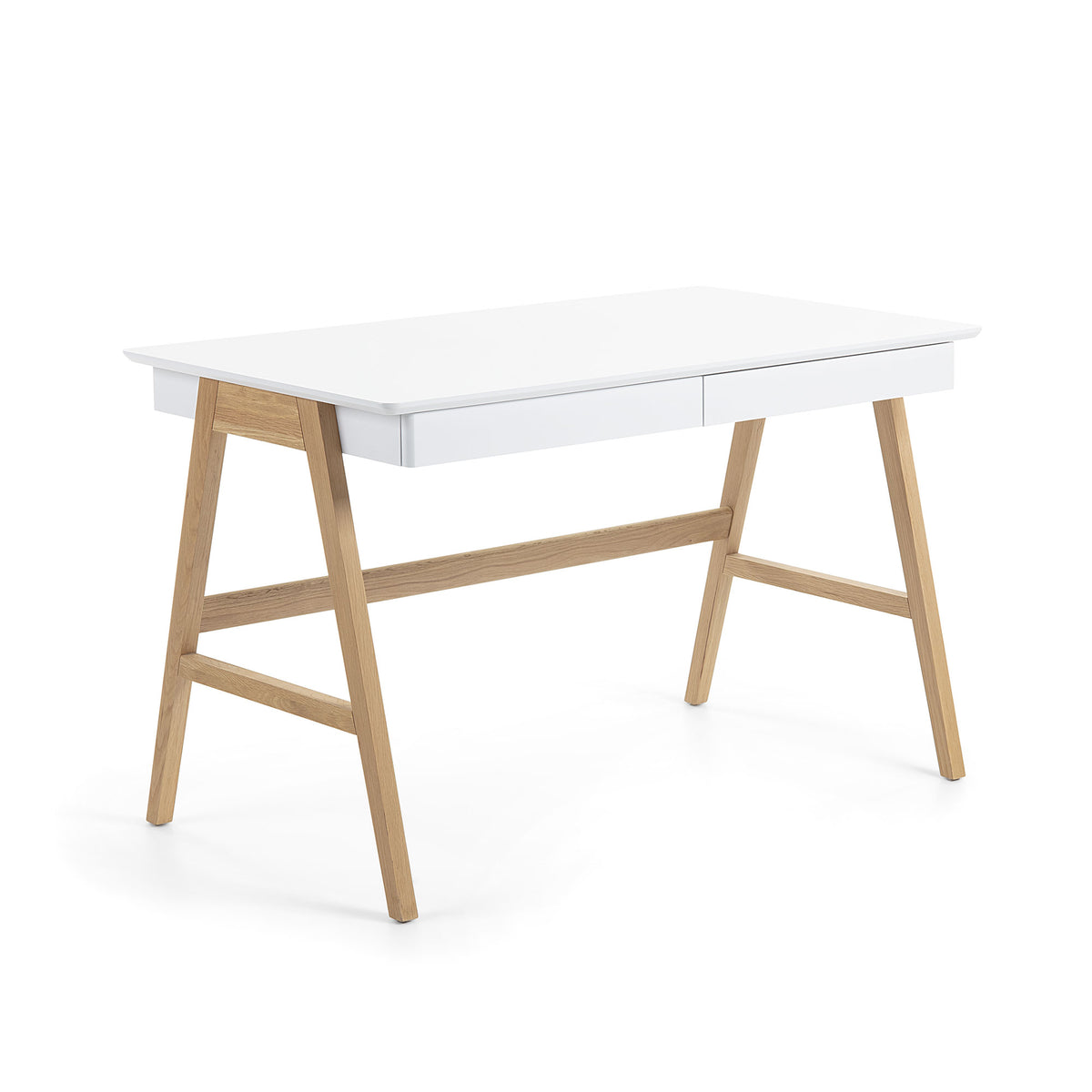 Se KAVE HOME Ingo skrivebord - hvid/natur MDF/egetræ, m. 2 skuffer ❤ Kæmpe udvalg i Kave Home - Køb online på udsalg og tilbud lige nu ❤ Billig fragt • Hurtig levering - Varenummer: Boboonline-32190 og barcode / Ean: 8433840447230 på lager - Udsalg på Møbler,Borde,Kontorborde,Skriveborde,
Langt skrivebord,
Skriveborde med skuffer,
Hvide skriveborde,
Skriveborde i træ, Spar helt op til 57% - Stort udsalg på over 739 brands