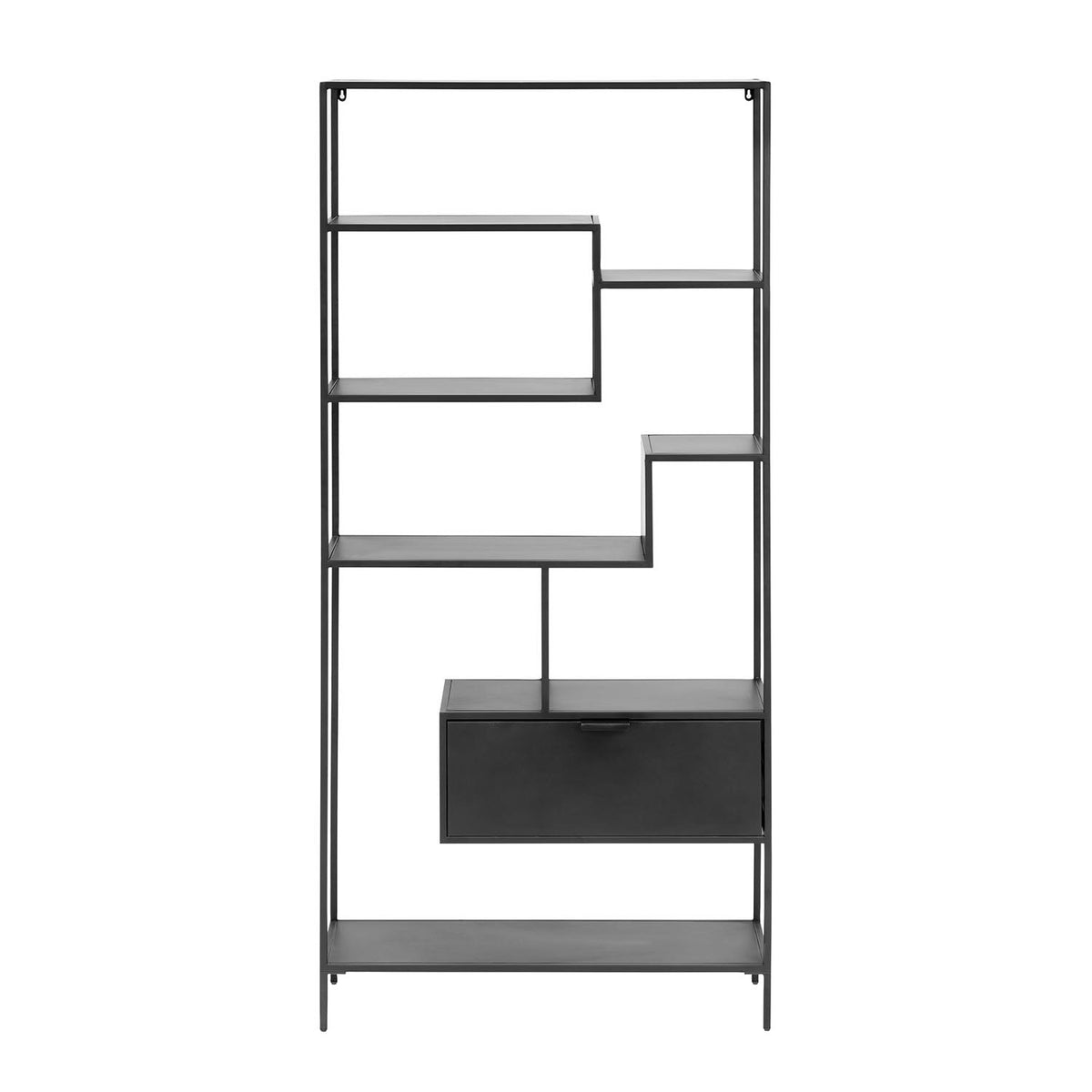 Se KAVE HOME Shantay reol, m. skuffe - sort stål (H:168cm x80cm x 31cm) ❤ Kæmpe udvalg i Kave Home - Køb online på udsalg og tilbud lige nu ❤ Hurtig levering til lave fragtpriser - Varenummer: Boboonline-52607 og barcode / Ean: 8433840538266 på lager - Udsalg på Møbler,Reoler og kommoder mm.,Reoler,
Høje reoler,
Reol med skuffer,
Sorte reoler,
Dagligstue, Store besparelser – op til 77% - Shop over 2.281 kendte brands på udsalg
