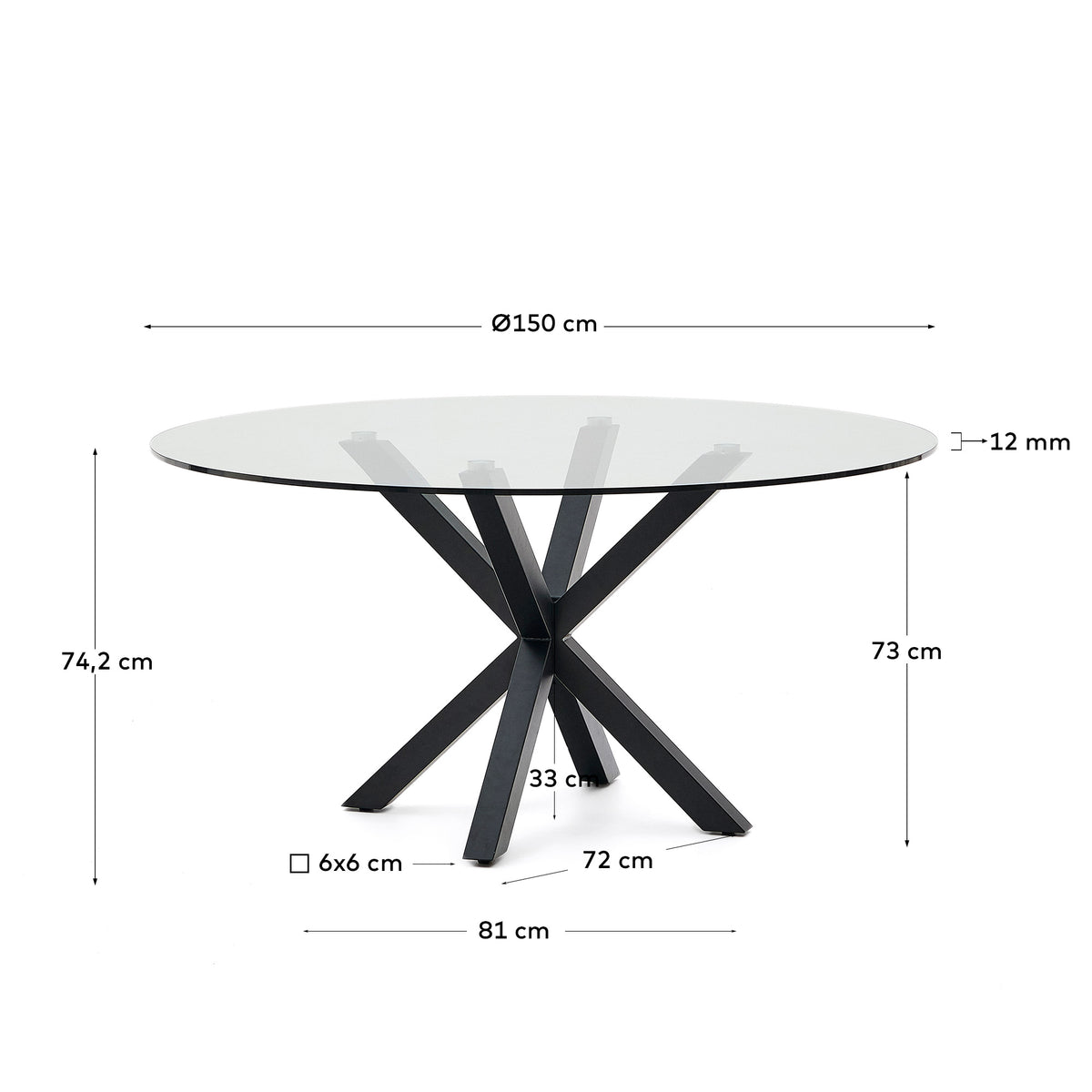 Se KAVE HOME Argo spisebord, rund - klar glas og stål med træfinish (Ø150) ❤ Kæmpe udvalg i Kave Home - Køb online på udsalg og tilbud lige nu ❤ Meget billig fragt og hurtig levering: 1 - 2 hverdage - Varenummer: Boboonline-117404 og barcode / Ean: 8433840918440 på lager - Udsalg på Møbler,Borde,Spiseborde,
Møbler,
Borde,
Glasborde,
Runde spiseborde,
Spisestue, Spar op til 51% - Over 785 kendte brands på udsalg
