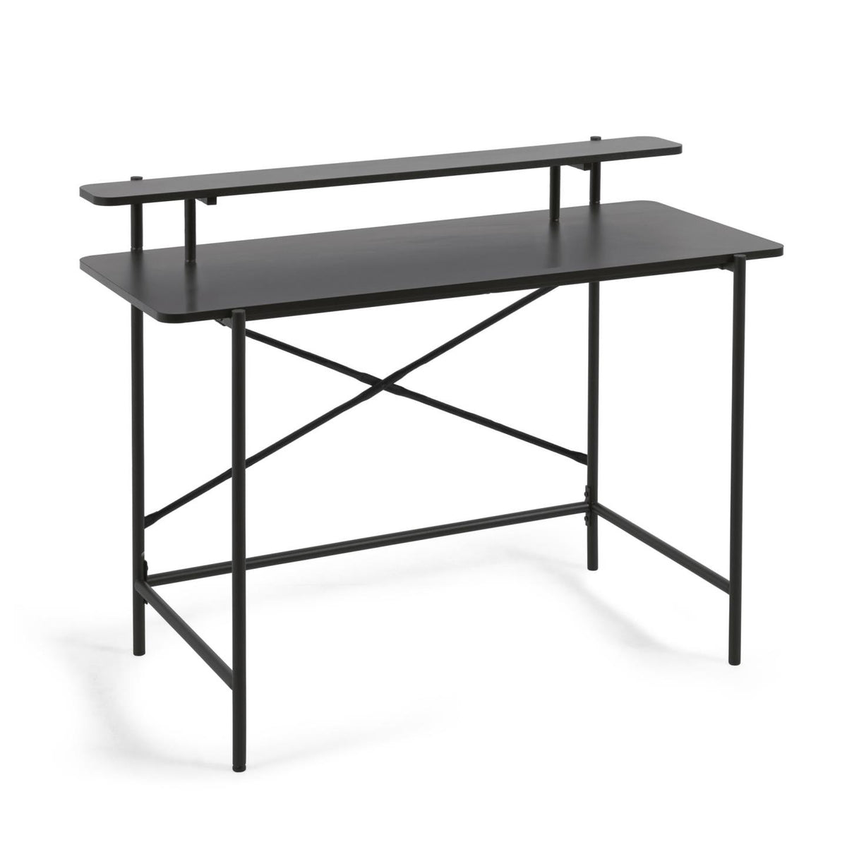 Se KAVE HOME Galatia konsolbord, m. 1 hylde - sort melamin og sort metal (120x64,5) ❤ Kæmpe udvalg i Kave Home - Køb online på udsalg og tilbud lige nu ❤ Meget billig fragt og hurtig levering: 1 - 2 hverdage - Varenummer: Boboonline-110380 og barcode / Ean: 8433840676401 på lager - Udsalg på Møbler,Borde,Konsolborde,
Møbler,
Borde,
Entré,
Dagligstue, Spar op til 51% - Over 785 kendte brands på udsalg