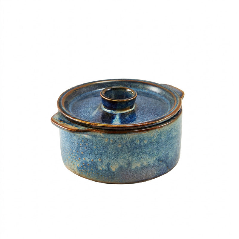 Blå Terra Aqua mini gryderetsskål, 14 cm, fra Genware