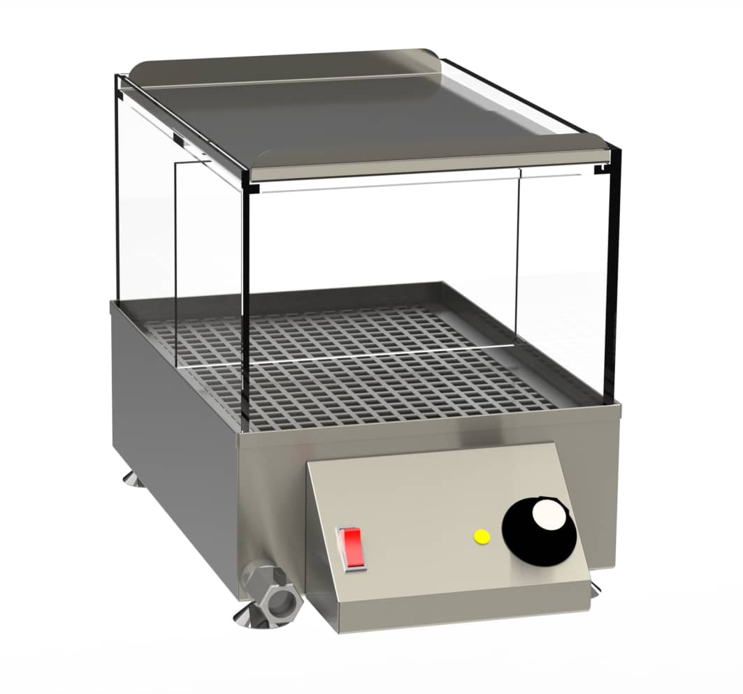 FKI CL 3050 dampkoger med nedre vandkar og gennemsigtig beholder