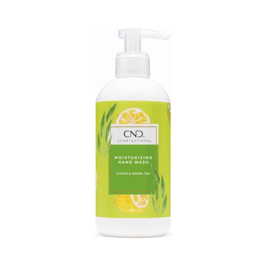 Flaske med CND Moisturizing Hand Wash, fugtgivende håndsæbe, 390 ml