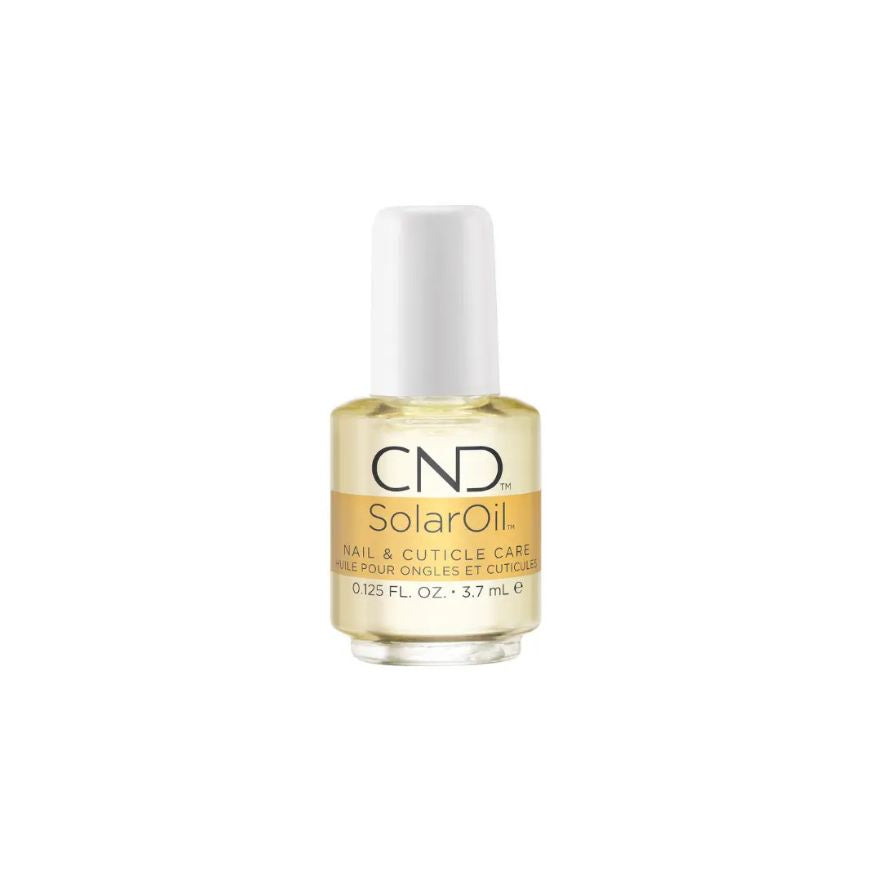 Lille flaske CND Nail and Cuticle Care SolarOil i ministørrelse, 3,7 ml