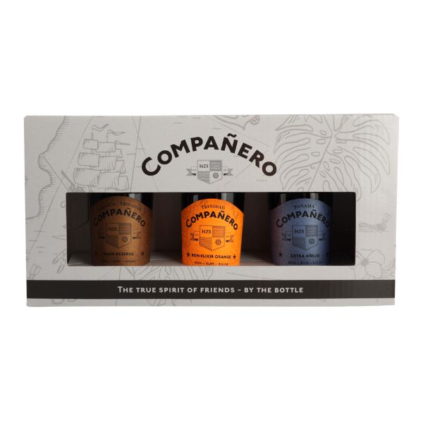 Se CompaÃ±ero Rum Gaveæske 3x5cl ✔ Kæmpe udvalg i CompaÃ±ero - Køb online på udsalg og tilbud lige nu ✔ Billig fragt • Hurtig levering - Varenummer: Barlife-766561 og 5712718003345 på lager - Udsalg på Fødevarer, drikkevarer og tobak - Fødevarer - Gavekurve med mad Spar helt op til 73% - Stort udsalg på over 739 mærker