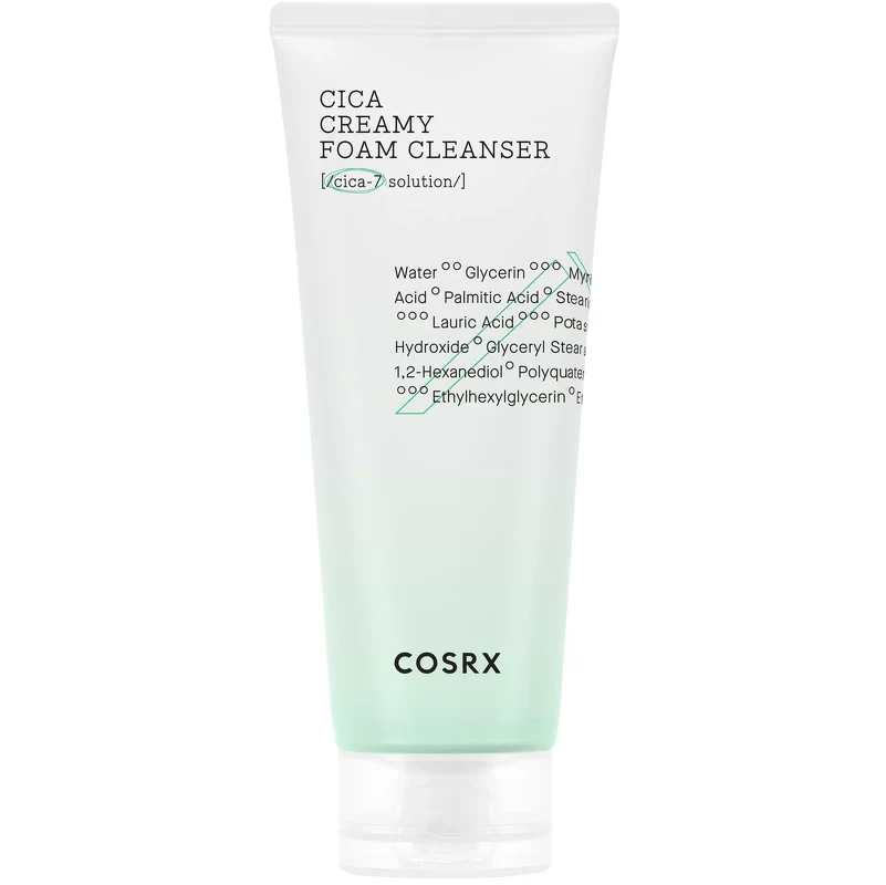 COSRX Cica Creamy Foam Cleanser, 150 ml skummende ansigtsrens