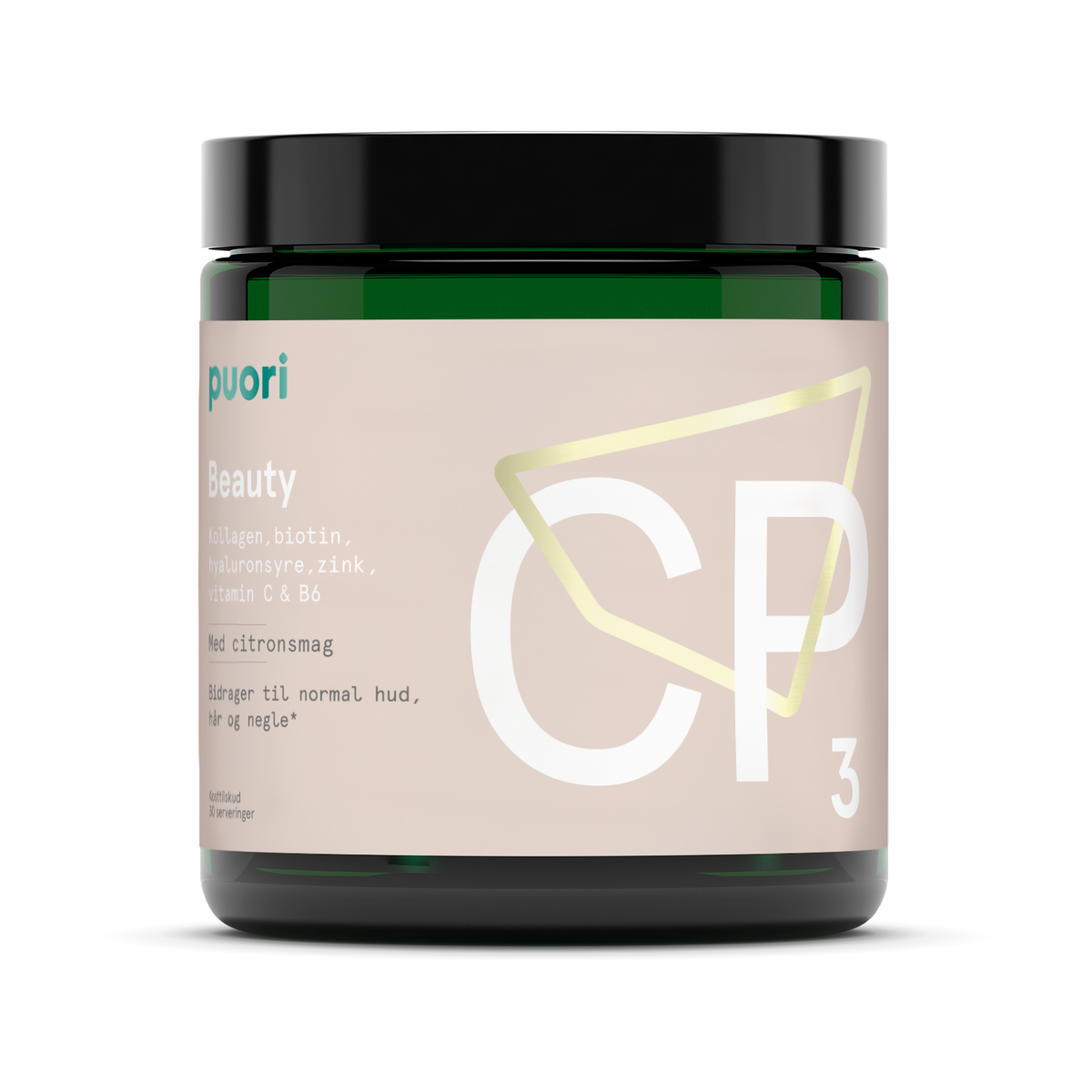 Pakning med Puori CP3 Beauty Collagen Lemon, 155 g
