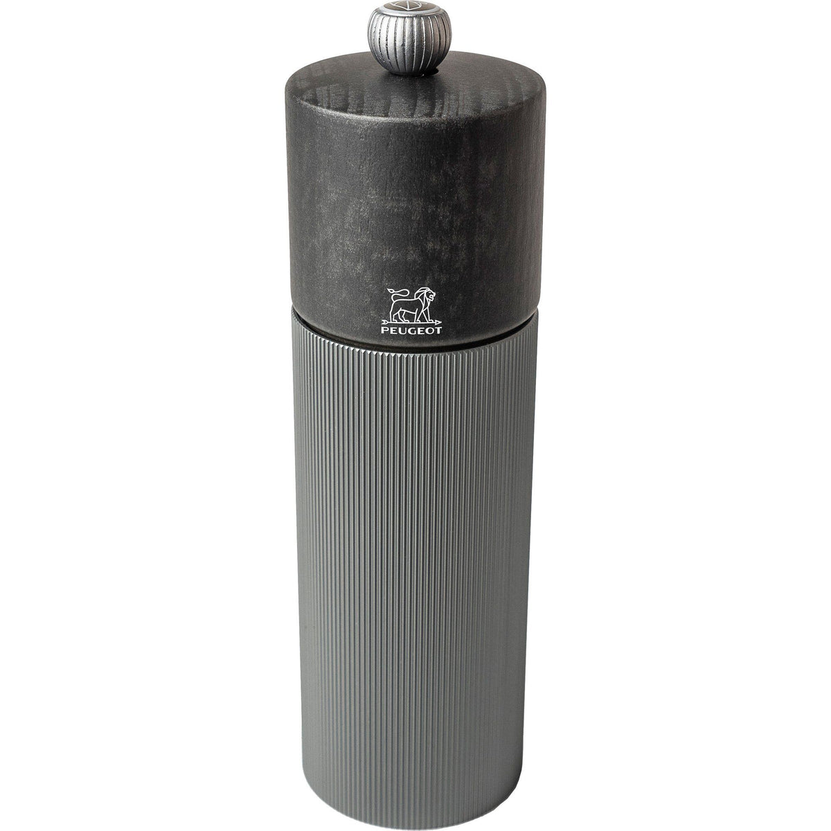 Mørkegrå Peugeot Line Dark saltkværn, 18 cm høj