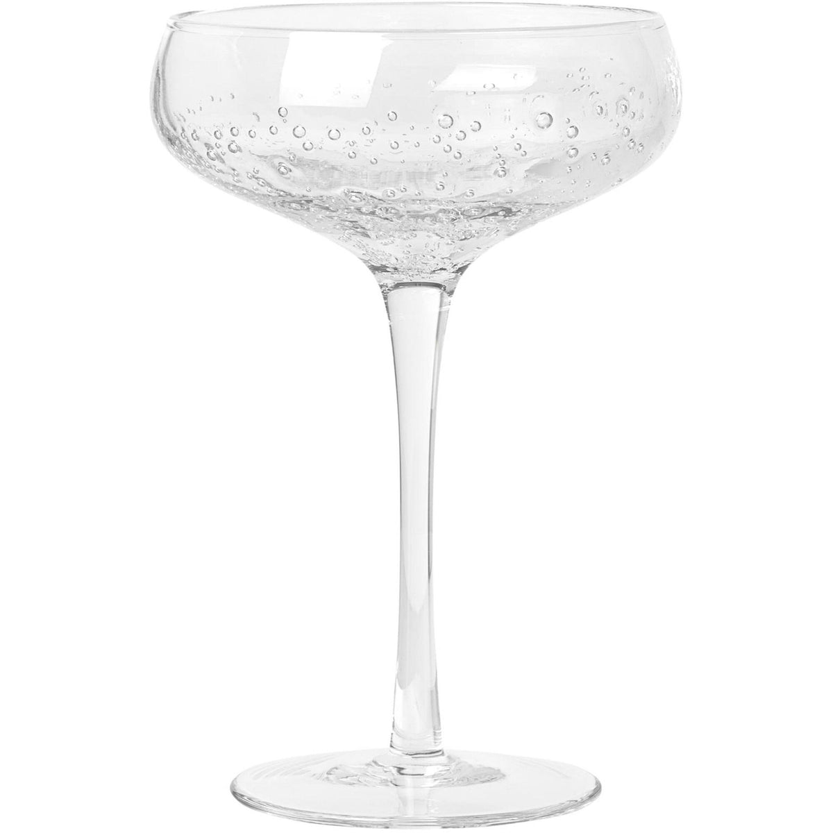Broste Copenhagen Bubble mundblæst cocktailglas med små bobler i glassets bund