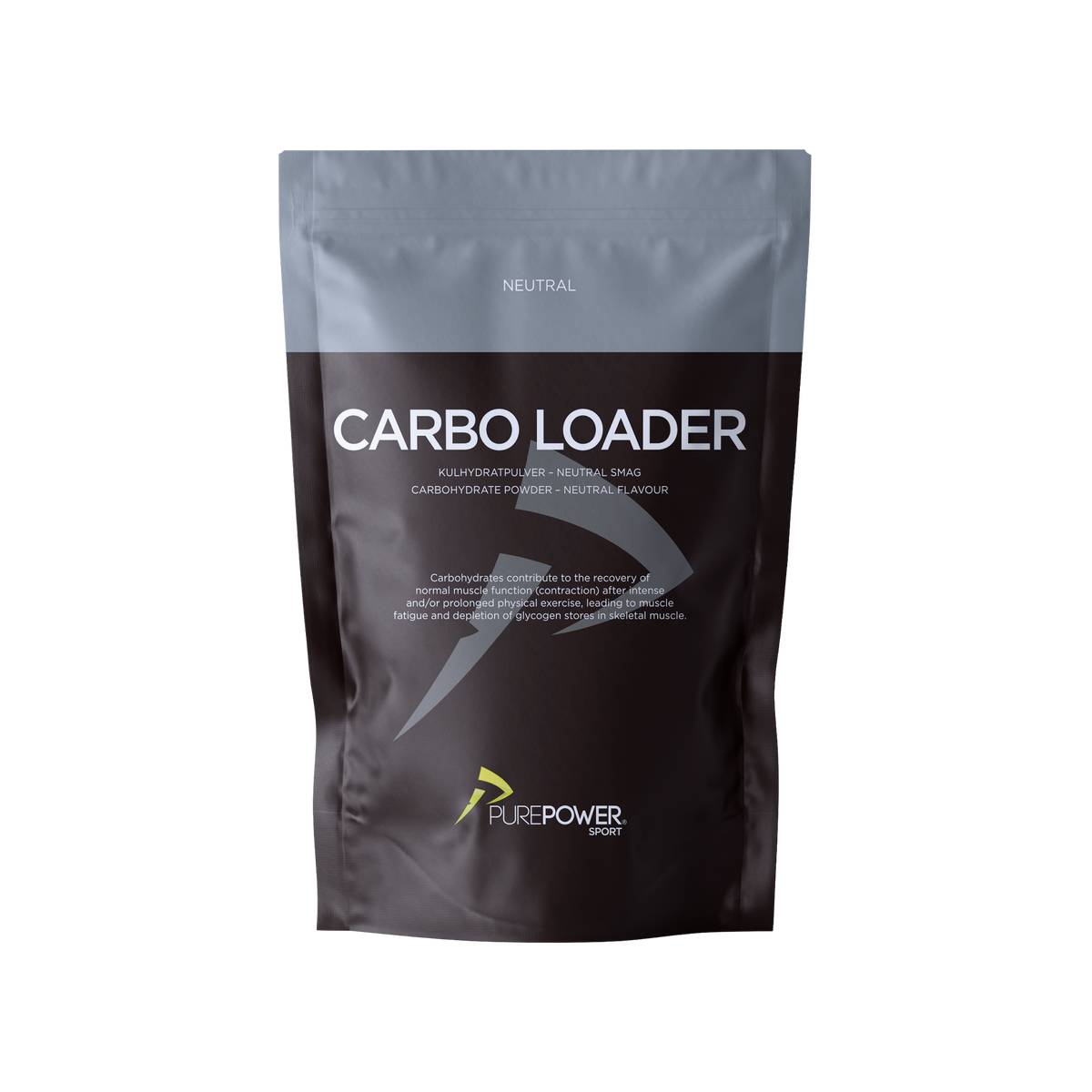 PurePower Carbo Loader, 800 g smagsneutralt kulhydratpulver med maltodextrin