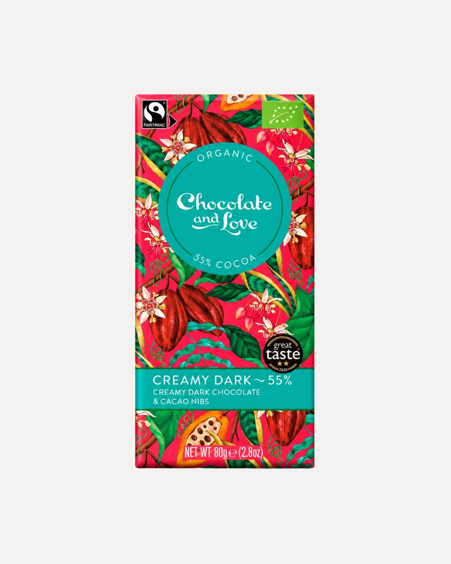 Chocolate and Love økologisk Creamy Dark chokolade med mindst 55 % kakao