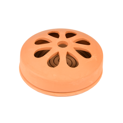Terracotta beholder til røgelse inkl. 5 spiraler, Ø15,5 cm