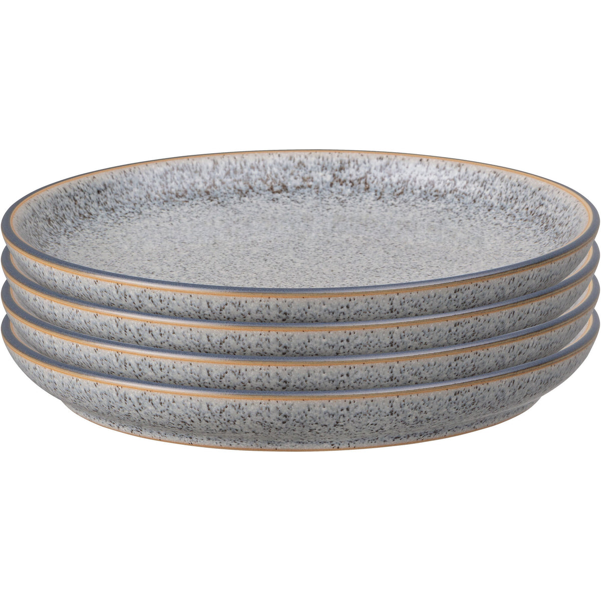 Denby Studio Grey tallerkener på 21 cm i grålig tone, fire stk.