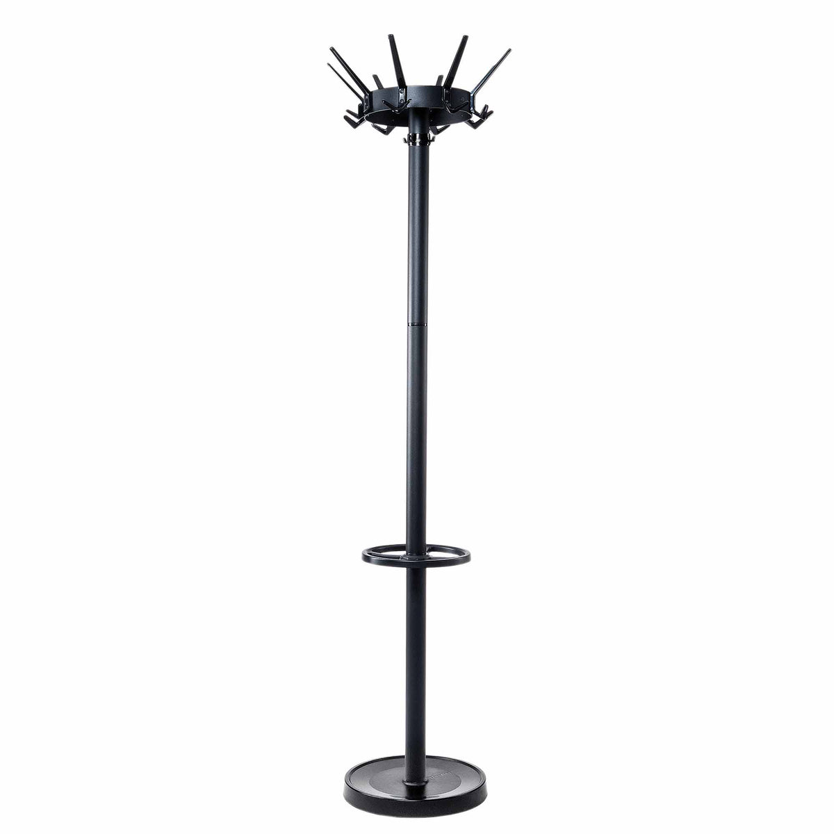 Sort stumtjener MAULcaligo med 32 kroge og integreret paraplyholder