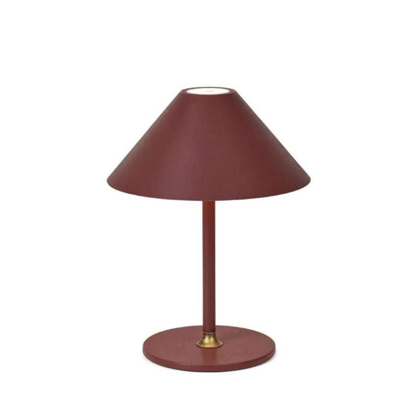 Halo Design Comfy opladelig bordlampe i rødbrun