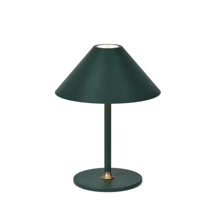 Mørkegrøn Comfy opladelig bordlampe fra Halo Design