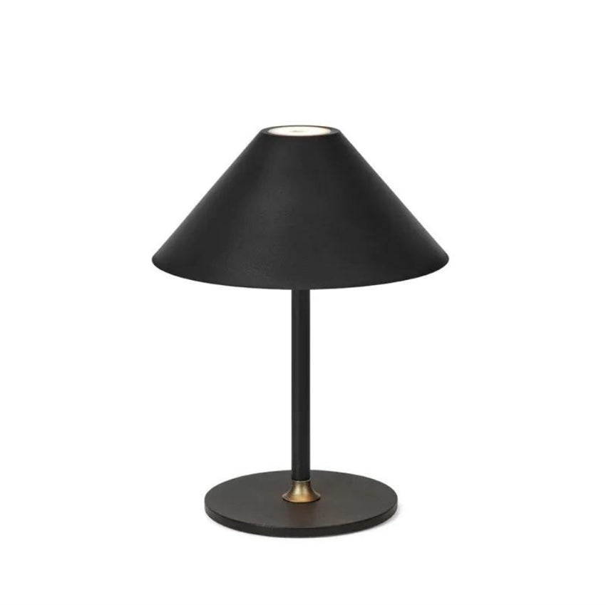 Sort Comfy opladelig bordlampe fra Halo Design