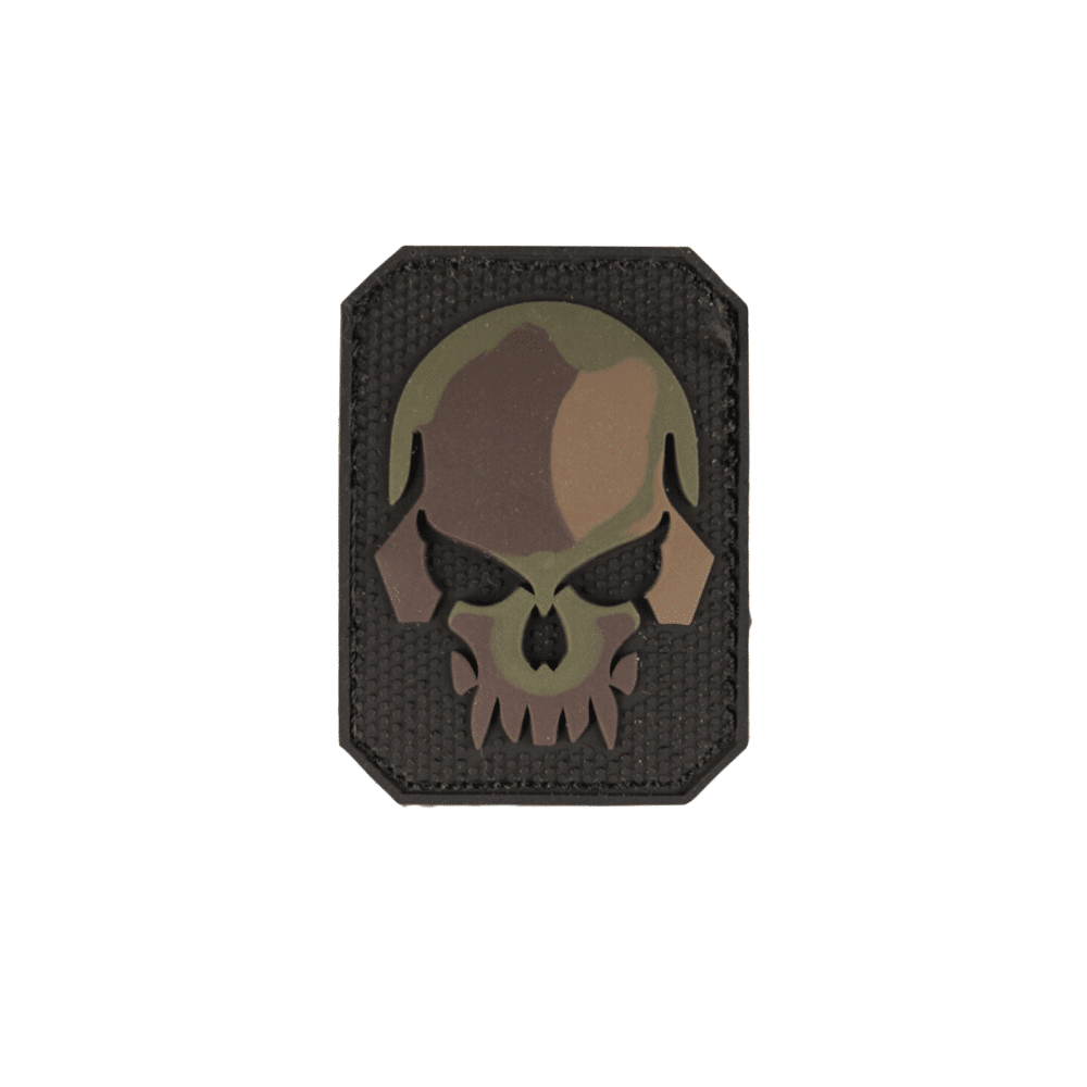 Cool Kranie patch i camo på 6 x 4 cm til velcro