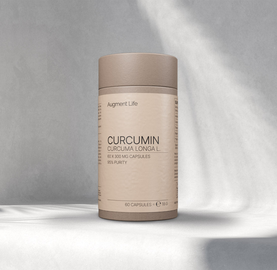 Augment Life Gurkemeje med curcumin kosttilskud, stor pakke med 180 kapsler