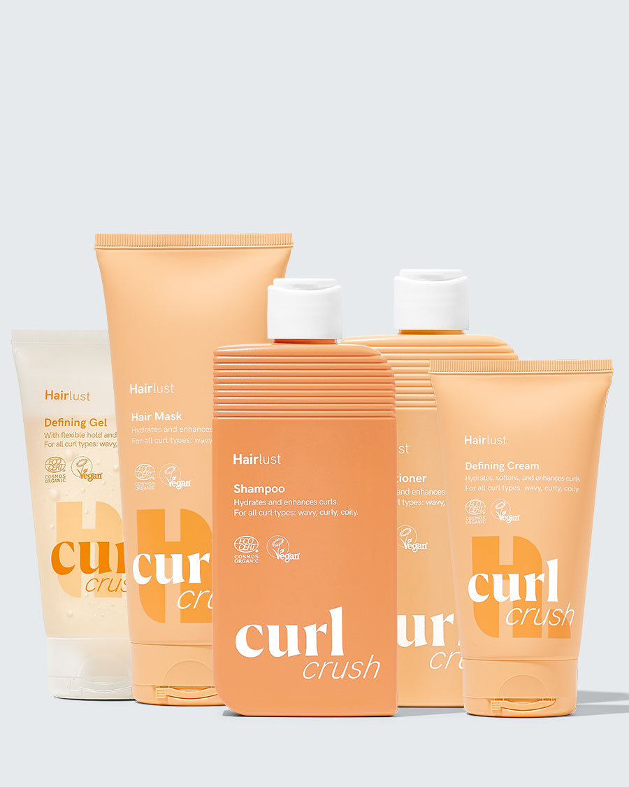 Hairlust Curl Crush Bundle hårplejesæt til krøllet hår