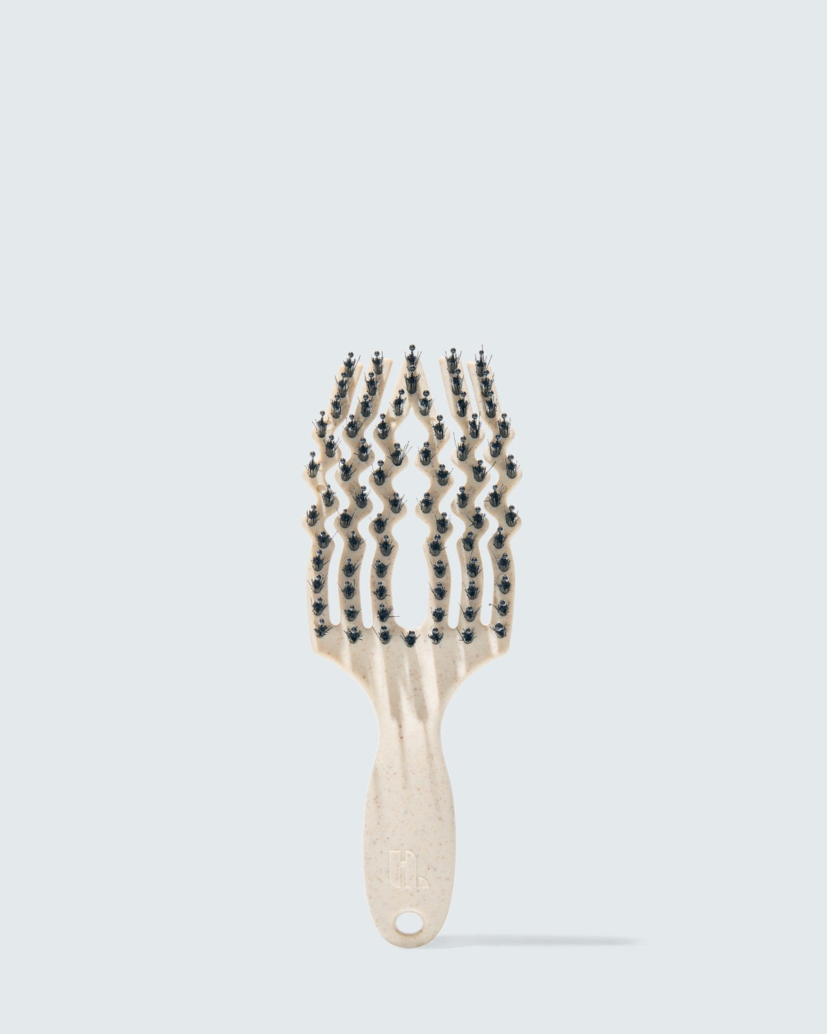Hairlust Curved Flex Detangler Small i hvid, mindre fleksibel wet brush