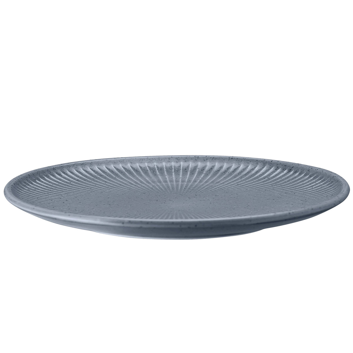 Gråblå Rosenthal Thomas Clay tallerken i farven sky med ribbet overflade, 16 cm