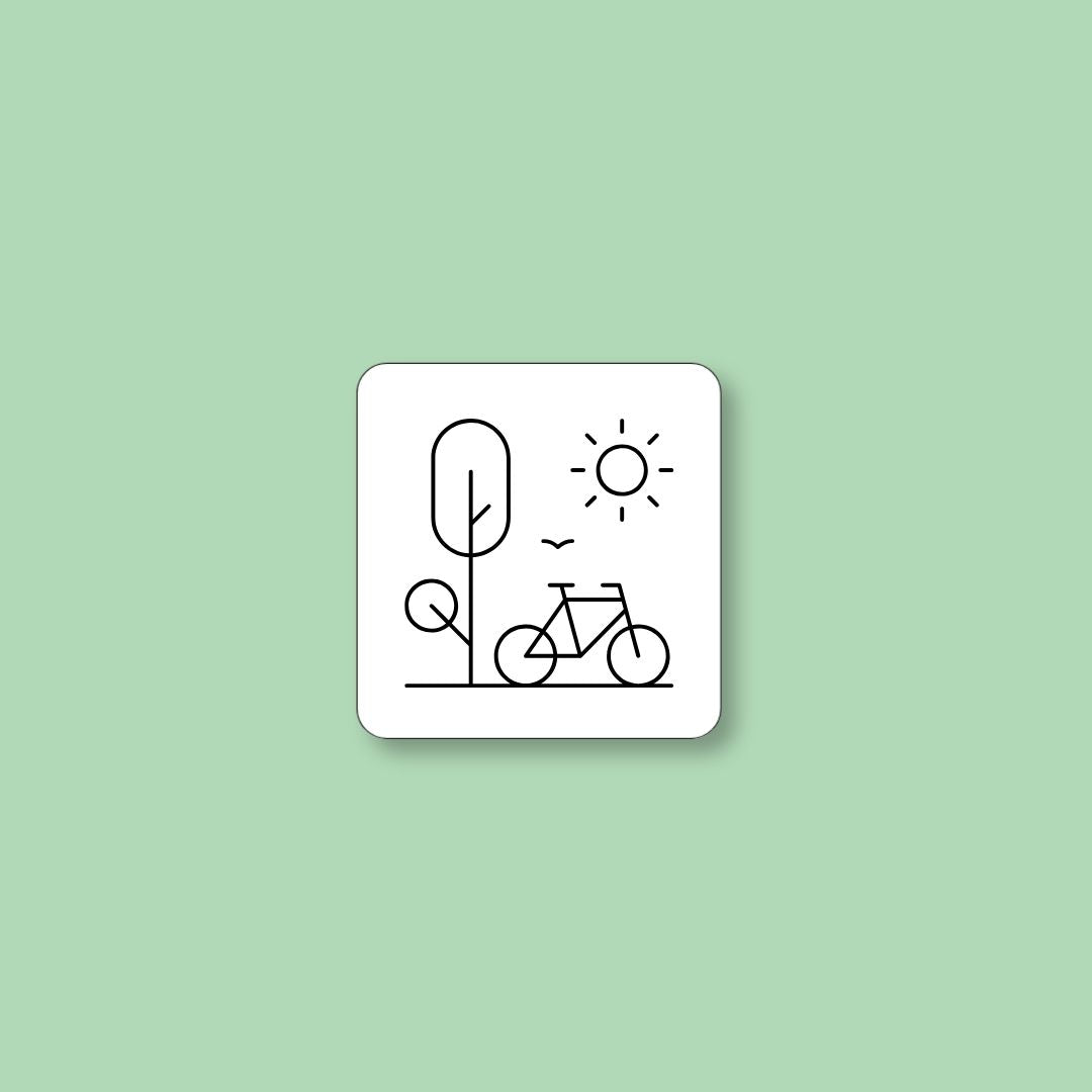 ToDoodle DK pictogram med motivet cykeltur til familiens dagsplan