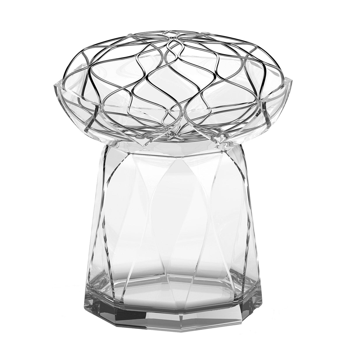 Orrefors Bloom vase på 28,4 cm i krystal, høj og elegant