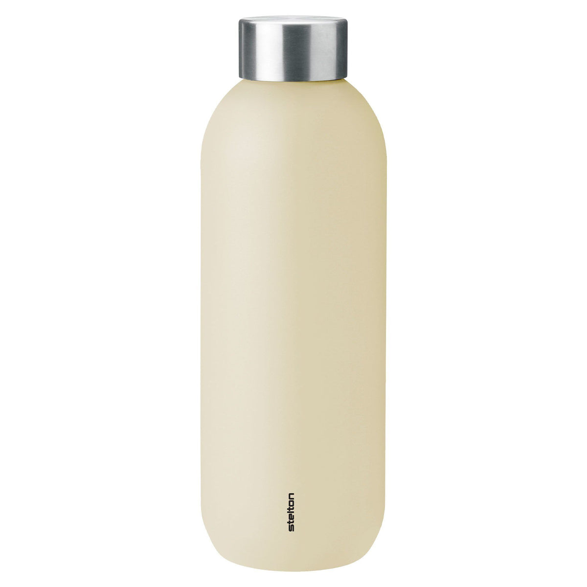 Stelton Keep Cool drikkeflaske på 0,6 liter i gul farve, rustfrit stål