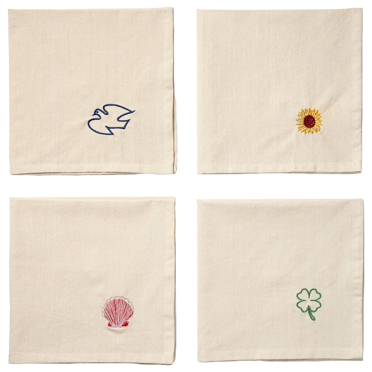 Midnatt Charms 4-pak servietter, 40 x 40 cm, i bomuld
