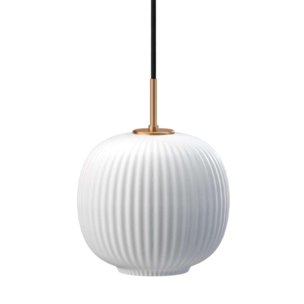 Edgeform Vibra loftlampe i opal, 18 cm, designet af Rune Krøjgaard