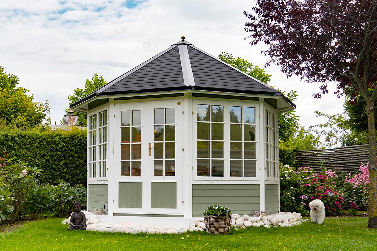 Havepavillon Magrethe med 4 vinduer, 9,3 m², fra Sølund Huse