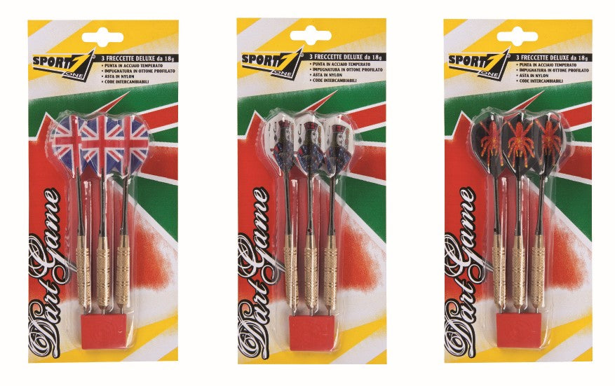 Se Dartpile ''Deluxe'' 18g (3 stk.) ✔ Kæmpe udvalg i Sport1 - Køb online på udsalg og tilbud lige nu ✔ Hurtig levering til lave fragtpriser - Varenummer: MMAction-1954700036 og 8003029602608 på lager - Udsalg på Dart til børn Få op til 69% i rabat - Over 1.798 mærker samlet på udsalg