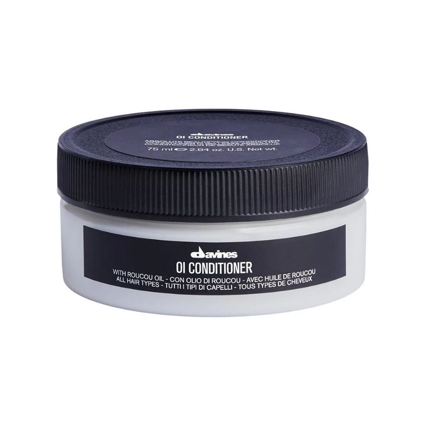 Davines OI Conditioner i rejsestørrelse på 75 ml, cremet balsam fra OI-serien