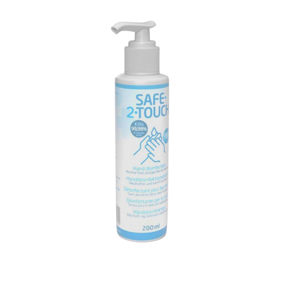Se billigt tilbud på Safe2Touch Hånddesinfektion (200 ml) - Udsalg! Spar op til 58% - Hurtig levering (1-2 hverdage) - Køb nu!