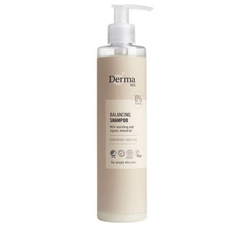 Flaske med Derma Eco shampoo, 250 ml