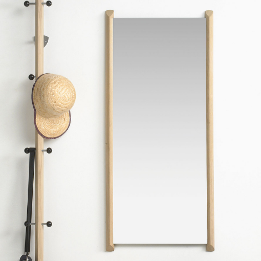 Visit spejl med kant i eg fra Thomsen Furniture