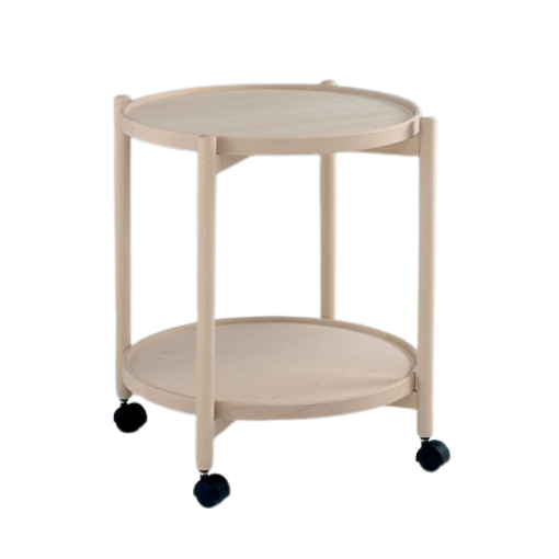 Thomsen Furniture James rullebord i bøgetræ med en diameter på 50 cm