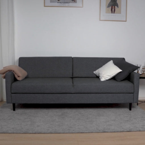 Grå Nordic Design Kolding sovesofa i stof med magasin