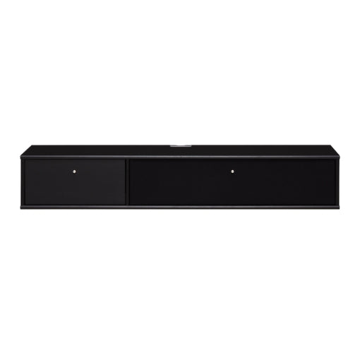 Sortmalet Mistral AV TV-møbel modul 034 med stoflåge